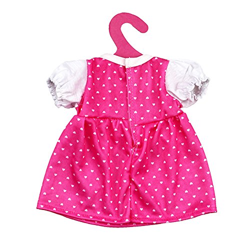 Lance Home 4 Conjuntos Vestidos de Ropa de Verano de Moda para Muñecas de 14 a 18 Pulgadas Baby Born, Muñecas Recién Nacidas, Muñecas American Girl y Otras Muñecas de 14-18 Pulgadas