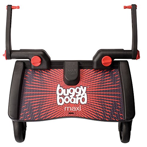 Lascal 2750 - BuggyBoard Maxi - Tabla con ruedas para carrito, color rojo y negro