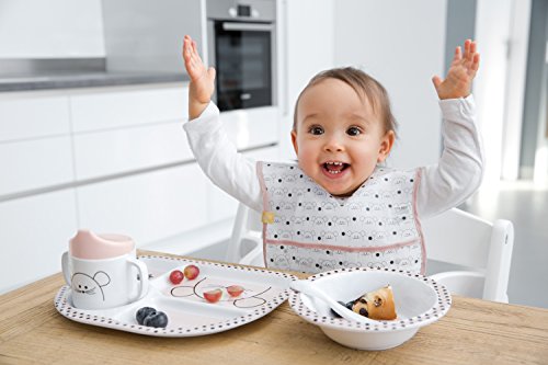 Lässig - Taza para niños, vaso con boquilla de melamina antideslizante, apta para lavavajillas, Cup More Magic Rosa.