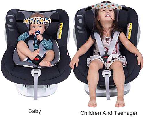 LEADSTAR Bebés Soporte de la Cabeza para Cinturón de Seguridad de Coche, Cinturón de Sujeción Ajustable de Niños de la Cabeza para Dormir Bebé*2PCS