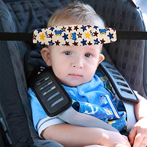 LEADSTAR Bebés Soporte de la Cabeza para Cinturón de Seguridad de Coche, Cinturón de Sujeción Ajustable de Niños de la Cabeza para Dormir Bebé*2PCS