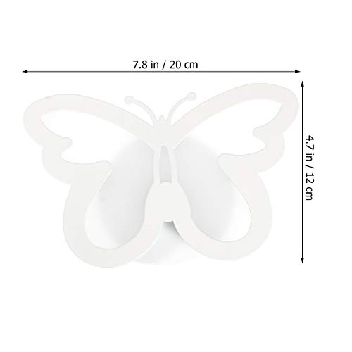 LEDMOMO Lámpara de pared moderna del LED, iluminación creativa de la pared de la mariposa 12W para el blanco caliente de la decoración del vestíbulo del cuarto de baño