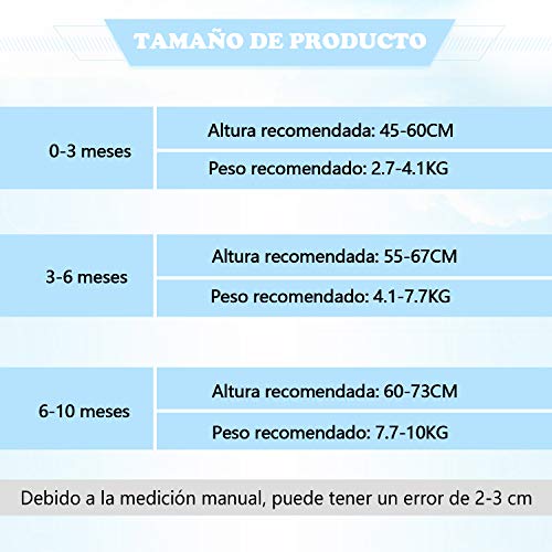 Lictin 6 Piezas Pijama para Bebé- Mameluco de Algodón con Cremallera con Puntos de Pegamento Antideslizantes para Pies,Pintura de Estrella para Bebes de 0-10 Meses (L(6-10 Meses))