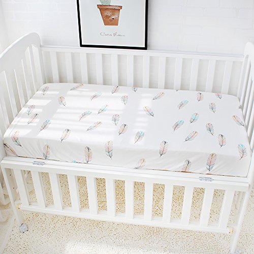 LifeTree 100% Algodon Sábanas Cuna Bebé 60x120cm Suave Ropa de cama infantil Sábanas