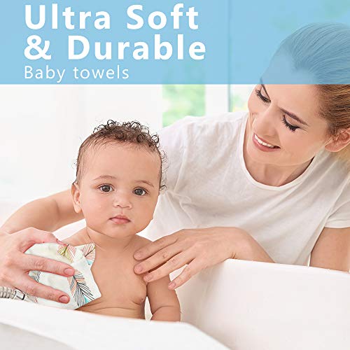 LifeTree Suave Toallas de Lavabo, Toallas de Muselina para Bebés, 27 X 27cm Toalla Facial Bebe, Toallitas, Pañuelo Para Niños Pack de 6