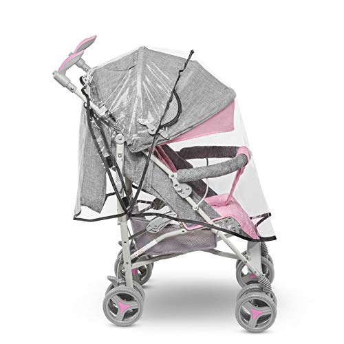 Lionelo LO-IRMA PINK Irma buggy - Carrito de viaje plegable con posición tumbada, 7 kg, color rosa