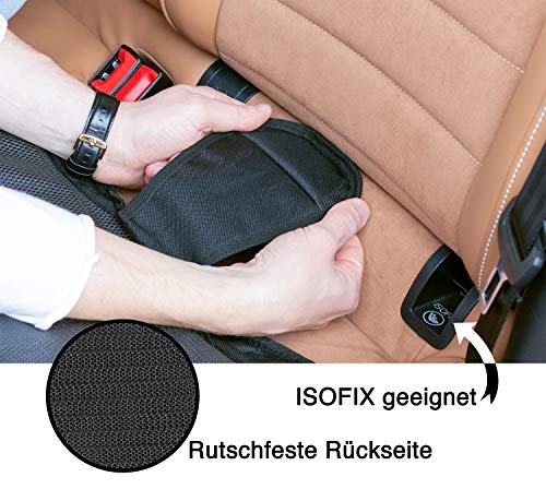 LIONSTRONG - Protector seguro para asiento infantil - Protege tu coche - Fundas para sillas de coche - ISOFIX (negro)