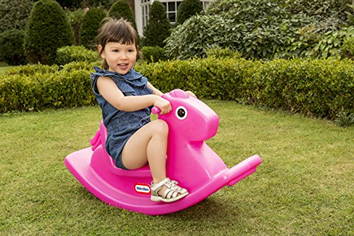 little tikes- Rocking Horse PeluchesBalancines de pelucheLITTLE TIKESBalancin Caballito Magenta, Color Rosa (403C00060)