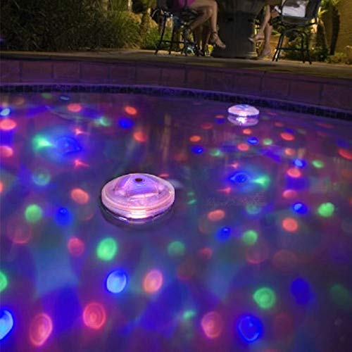 LIULINUIJ Venta Caliente Piscina Luz De La Bañera Flotante Submarino   Disco Luz Resplandor Espectáculo Piscina Bañera De Hidromasaje Spa Lámpara De Noche