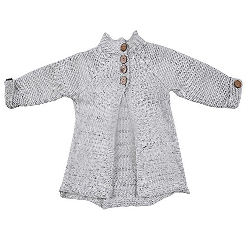 Logobeing Ropa Chica, Abrigo Chica Invierno Niñas Bebé Ropa de Vestir Botón de Punto SuéTer Cardigan Abrigo Tops 1-8 Años (6Años)