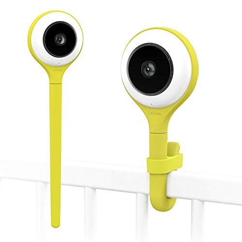 Lollipop camera, cámara para bebés, monitor para bebé, detección de llanto, multistreaming, visión nocturna, soporte para pared, monitor para bebés wifi, detección de cruce (pistachio)