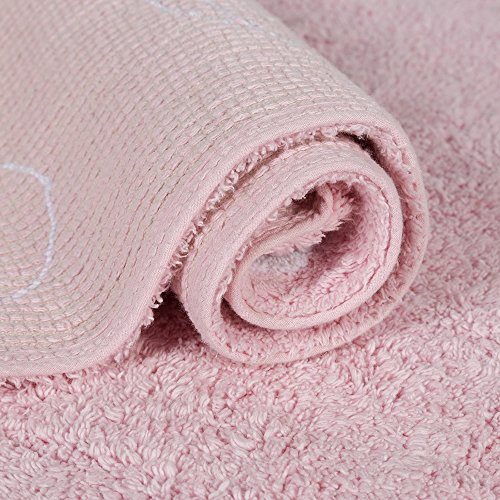 Lorena Canals Alfombra Infantil Lavable Modelo Topos, Color Rosa, 120x160 cm