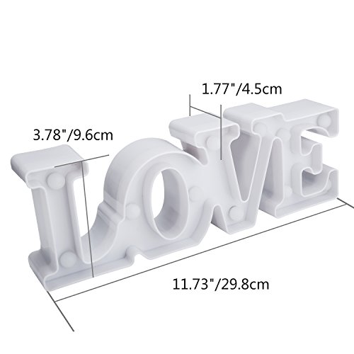 LOVE Lámpara de Mesa,MOOKLIN Lámpara de Tabla Lámpara de Noche Lámparas decorativas para Navidad de fiesta de Sala de Hogar Decoración de Pared - LOVE