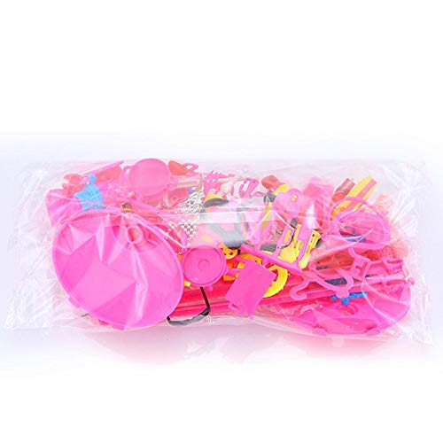 LUCYPAPASHOW Vestidos Barbie, 106 Piezas Accesorios Barbie Ropa De Muñecas De Barbie, Mini Vestidos De Moda, Zapatos, Perchas Y Accesorios De Cocina para Muñecas Barbie Cumpleaños Soporte para Niñas