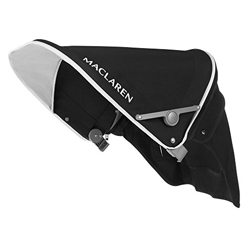 Maclaren Globetrotter Capucha - Capucha Extensible Upf50 + / Impermeable Que se Adapta a los Buggies Volo. Disponible en Negro/Blanco