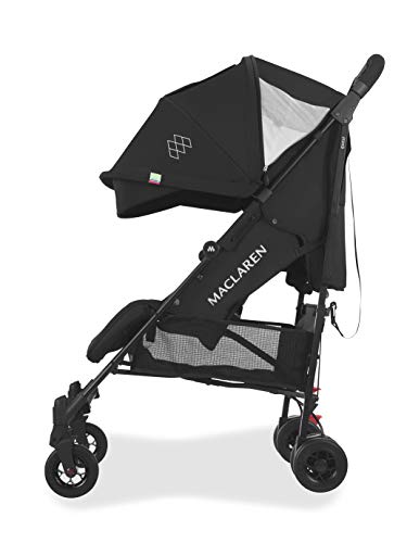 Maclaren Quest arc Silla de paseo - ligero, manillar unido, para recién nacidos hasta los 25kg, Asiento multiposición, suspensión en las 4 ruedas, Negro