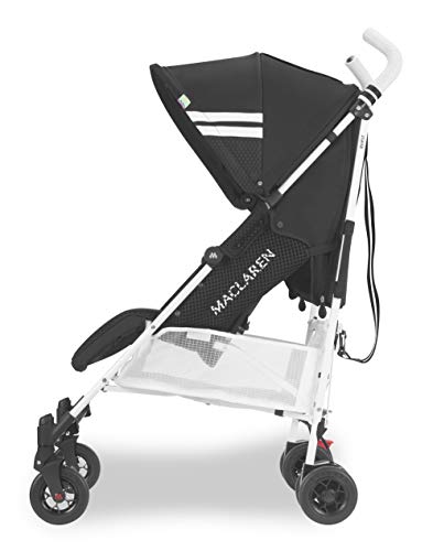 Maclaren Quest FC Silla de paseo - ligero, para recién nacidos hasta los 25kg, Asiento multiposición, suspensión en las 4 ruedas, Capota extensible con UPF 50+