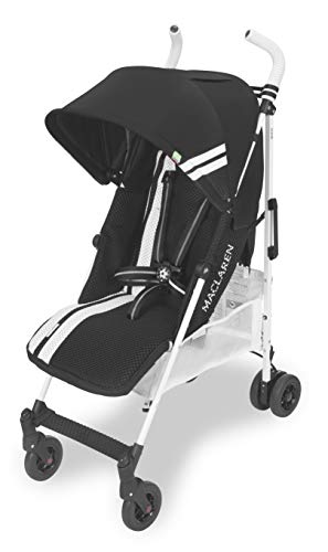 Maclaren Quest FC Silla de paseo - ligero, para recién nacidos hasta los 25kg, Asiento multiposición, suspensión en las 4 ruedas, Capota extensible con UPF 50+