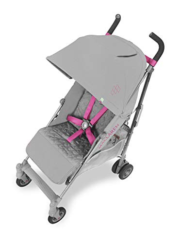 Maclaren Quest Silla de paseo - ligero, para recién nacidos hasta los 25kg, Asiento multiposición, suspensión en las 4 ruedas, Capota extensible con UPF 50+