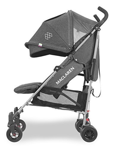 Maclaren Quest Silla de paseo - ligero, para recién nacidos hasta los 25kg, Asiento multiposición, suspensión en las 4 ruedas, Capota extensible con UPF 50+