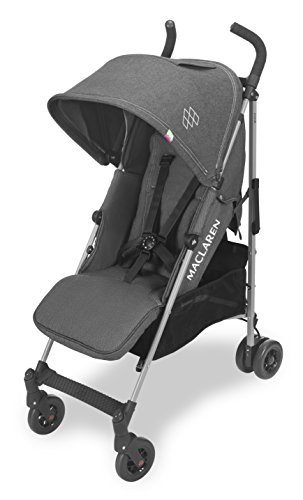 Maclaren Quest Silla de paseo - ligero, para recién nacidos hasta los 25kg, Asiento multiposición, suspensión en las 4 ruedas, Capota extensible con UPF 50+