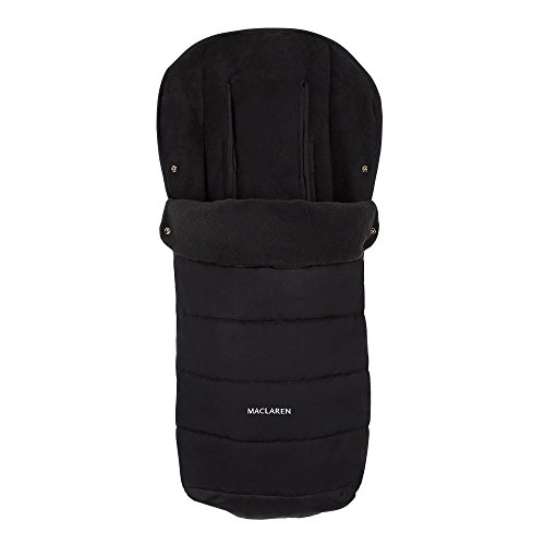 Maclaren Saco para silla de paseo universal, color negro, con cremallera