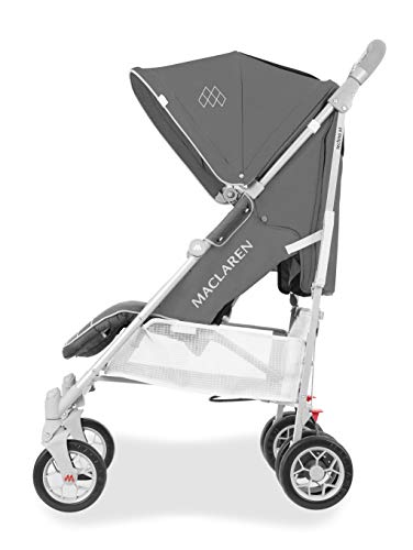 Maclaren Techno arc Silla de paseo - ligero, manillar unido, para recién nacidos hasta los 25kg, Asiento multiposición, suspensión en las 4 ruedas