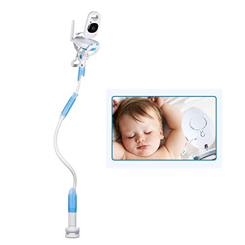 Mallalah Soporte para cámara de video para monitor de bebé, soporte universal para monitor de bebé, soporte para teléfono móvil, estante para monitor de video infantil (azul)