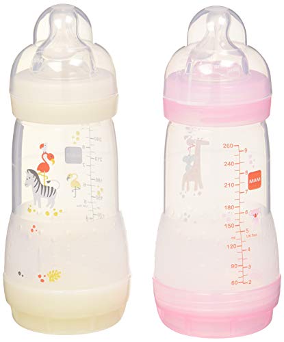 MAM - Biberones anticólico para bebé (de 0 a 6 meses, 2 x 260 ml) (5442895)