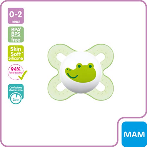 MAM Welcome Baby Starter Set, regalos para bebé, canastilla con 2 biberones anticólicos Easy Start (160 ml), 2 chupetes Start de silicona (0-2 meses) y chupetero, NIÑA