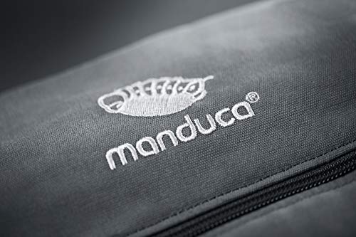 manduca First Baby Carrier > PureCotton DarkGrey < Mochila Portabebe Ergonomica, Algodón Orgánico, Extensión de Espalda Patentada, para Recién Nacidos y Bebés de 3,5 a 20 kg (gris oscuro)