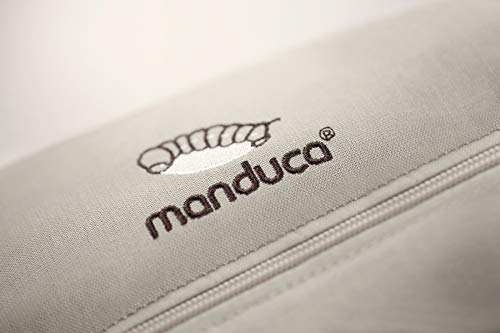 manduca First Mochila Portabebes > HempCotton Sand < El Original de Cáñamo y Algodon Organico, Cinturon Ergonomico & Extension de Espalda, 3 Posiciones (Delante, En la Cadera, a la Espalda), beige