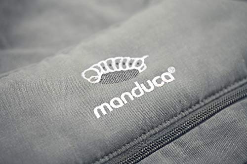 manduca XT Mochila Portabebe > Cotton grey/white < Portabebé con Anchura de la Base Regulable en Continuo, Algodón Orgánico, para llevar al Bebé Delante, a la Espalda, en la Cadera (3,5- 20kg)