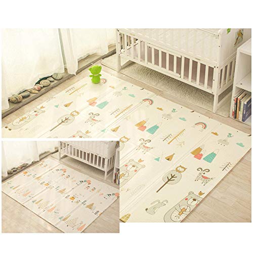 Manta de Juegos para Bebes - XPE Skin-Friendly Material - Plegable tapete de Juego Antideslizante Alfombra Bebe Juegos para dormitorios - 200 cm 150 cm