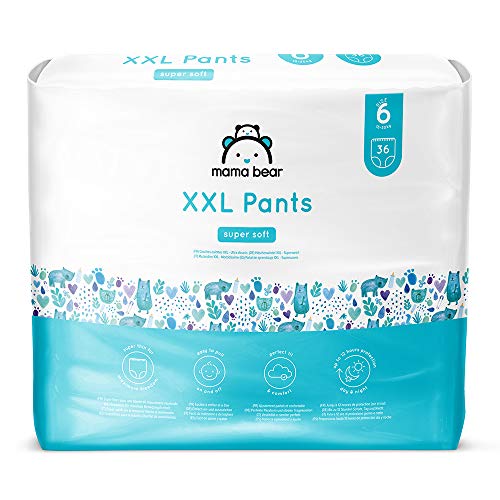 Marca Amazon- Mama Bear Pañal de aprendizaje XXL- Talla 6 (18-30kg), 72 pañales (2x36)