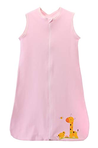 Mariisay Saco De Dormir De Verano Casual Chic Saco De Dormir Para Bebés Pijamas Para Niños Pequeños Sin Mangas Para Verano Y Primavera 100% Algodón Rosa Tamaño De Los Años 90 90 105Cm