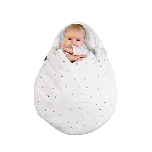 Mariisay Saco De Dormir Para Bebé Casual Creativo Chic Con Forma De Huevo Franela 0 6 Meses Anti Tipi (Blanco) Elegante Cómodo Hogar Estilo Moderno (Color : Blanco, Size : Size)