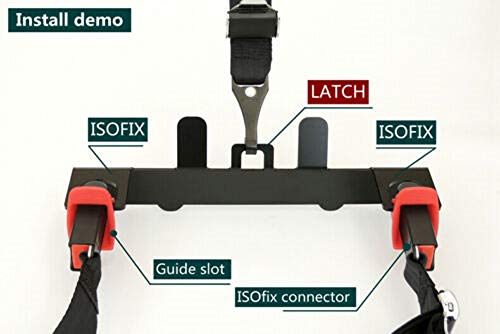 MASO - Kit de anclaje universal para asiento de coche para ISOFIX