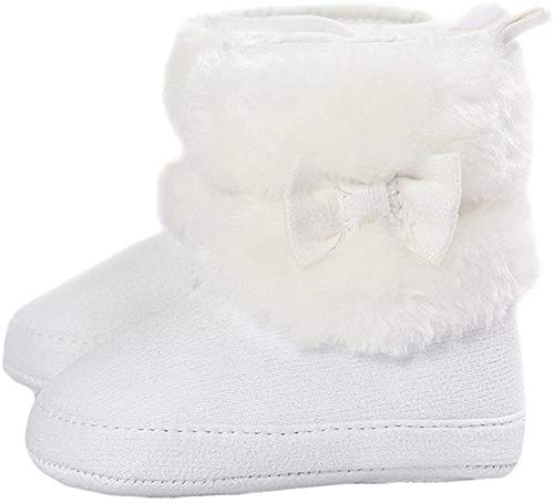 Matt Keely Bebé Niña Bowknot Botas de nieve Zapatos de invierno cálido Botines