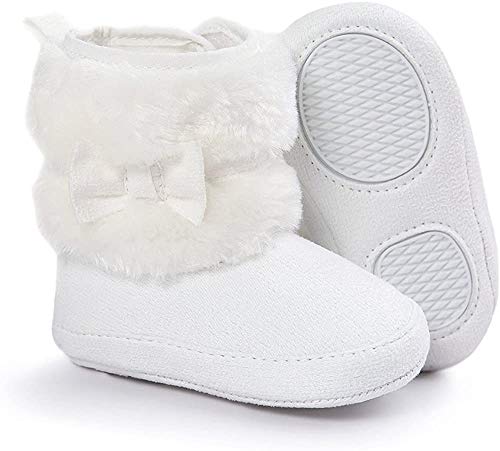 Matt Keely Bebé Niña Bowknot Botas de nieve Zapatos de invierno cálido Botines