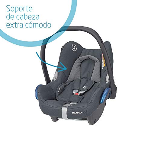 Maxi-Cosi CabrioFix Silla coche bebé, Silla de auto infantil Reclinable y de Alta Seguridad, Portabebé 0-12 Meses, 0-13 kg, Color Essential Graphite