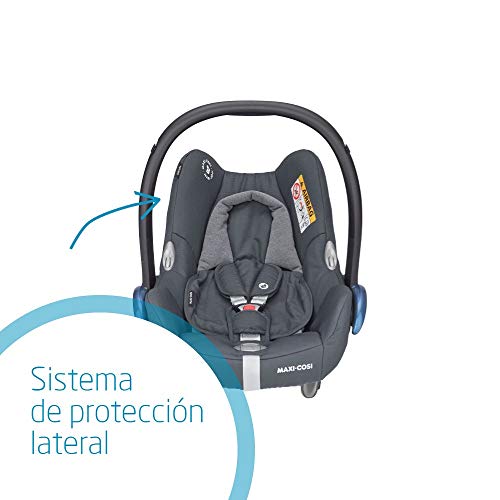 Maxi-Cosi CabrioFix Silla coche bebé, Silla de auto infantil Reclinable y de Alta Seguridad, Portabebé 0-12 Meses, 0-13 kg, Color Essential Graphite