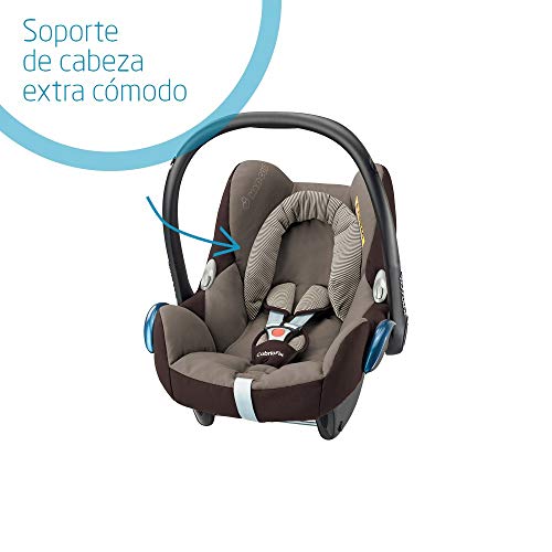 Maxi-Cosi CabrioFix, Silla de auto, reclinable y seguro para bebé, 0-12 meses, 0-13 kg, Earth Brown (marrón)