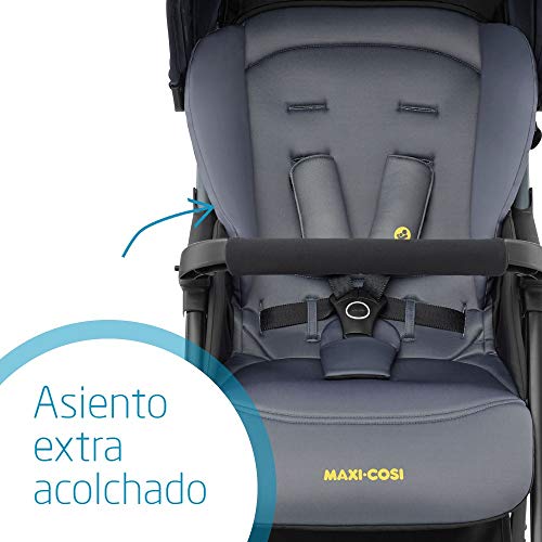 Maxi-Cosi Diza Silla Paseo bebé, Cochecito compacto y ultraligero, pesa 4.2 kg, reclinable y plegable con una sola mano, color Brave Graphite