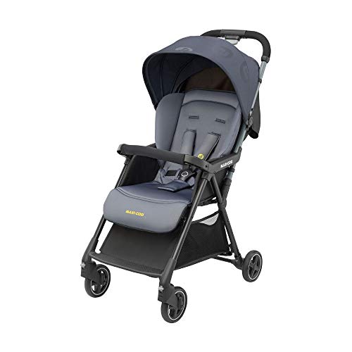 Maxi-Cosi Diza Silla Paseo bebé, Cochecito compacto y ultraligero, pesa 4.2 kg, reclinable y plegable con una sola mano, color Brave Graphite