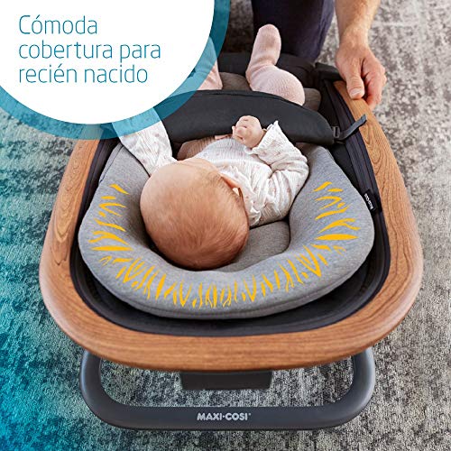 Maxi-Cosi Kori Hamaca bebé ergonómica de balanceo natural, Plegable y portátil, color Essential Grey