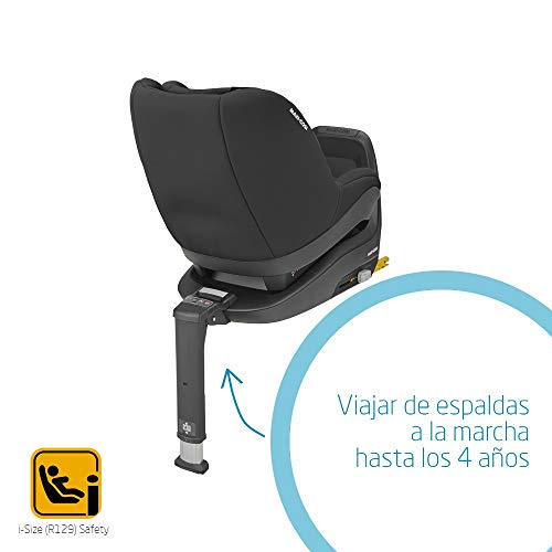 Maxi-Cosi Pearl Smart I-Size Silla coche bebé contramarcha y reclinable, se utiliza en combinación con la base isofix FamilyFix One i-Size, Silla auto bebé 6 meses - 4 años, color Authentic Black