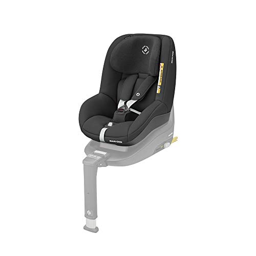 Maxi-Cosi Pearl Smart I-Size Silla coche bebé contramarcha y reclinable, se utiliza en combinación con la base isofix FamilyFix One i-Size, Silla auto bebé 6 meses - 4 años, color Authentic Black