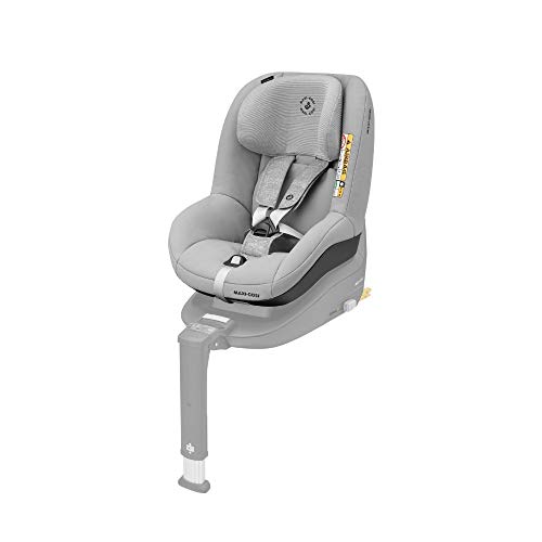 Maxi-Cosi Pearl Smart I-Size Silla coche bebé contramarcha y reclinable, se utiliza en combinación con la base isofix FamilyFix One i-Size, Silla auto bebé 6 meses - 4 años, color Nomad grey