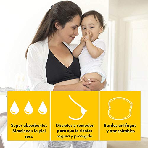 Medela 80309 - Pack de 30 discos absorbentes desechables Medela para pérdidas de leche